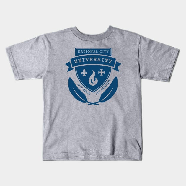 National City University Kids T-Shirt by kaitlinmeme